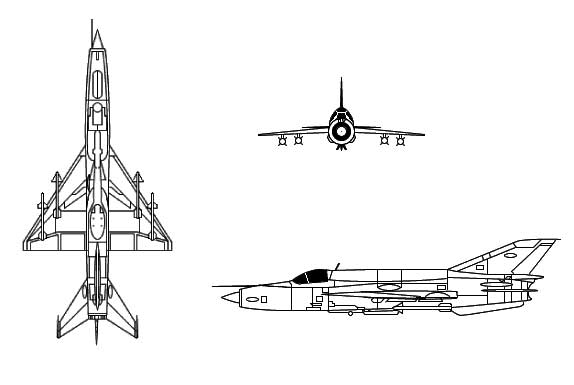 Esquema del MiG-21