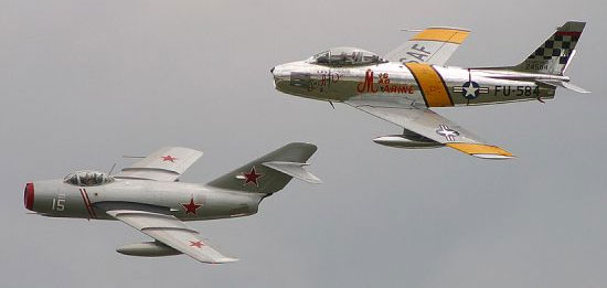 F-86 y MiG-15